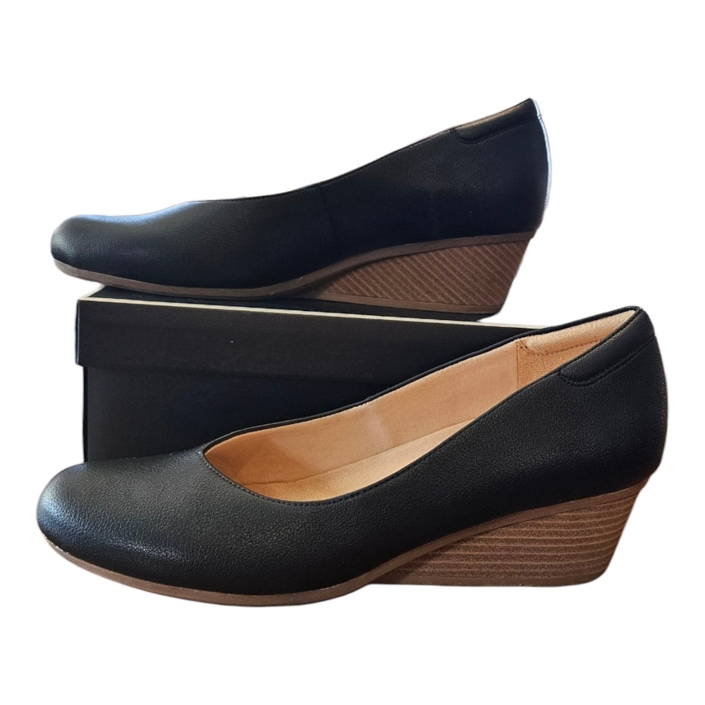 Dr Scholls Women's Slip-On Wedges Black Size 11M